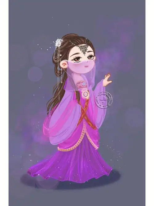 画画紫萱和她的线稿