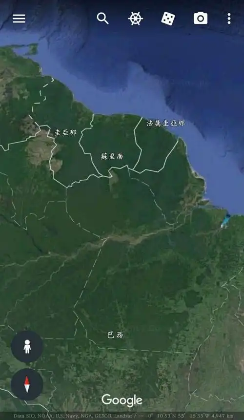 图3.法属圭亚那的地理位置