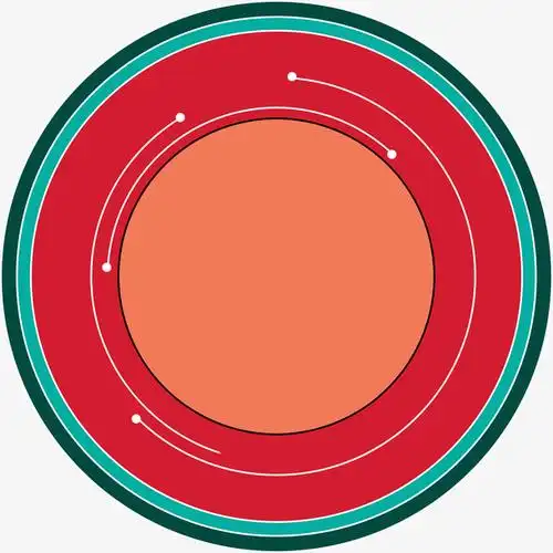 彩色圆形图案圆形底盘