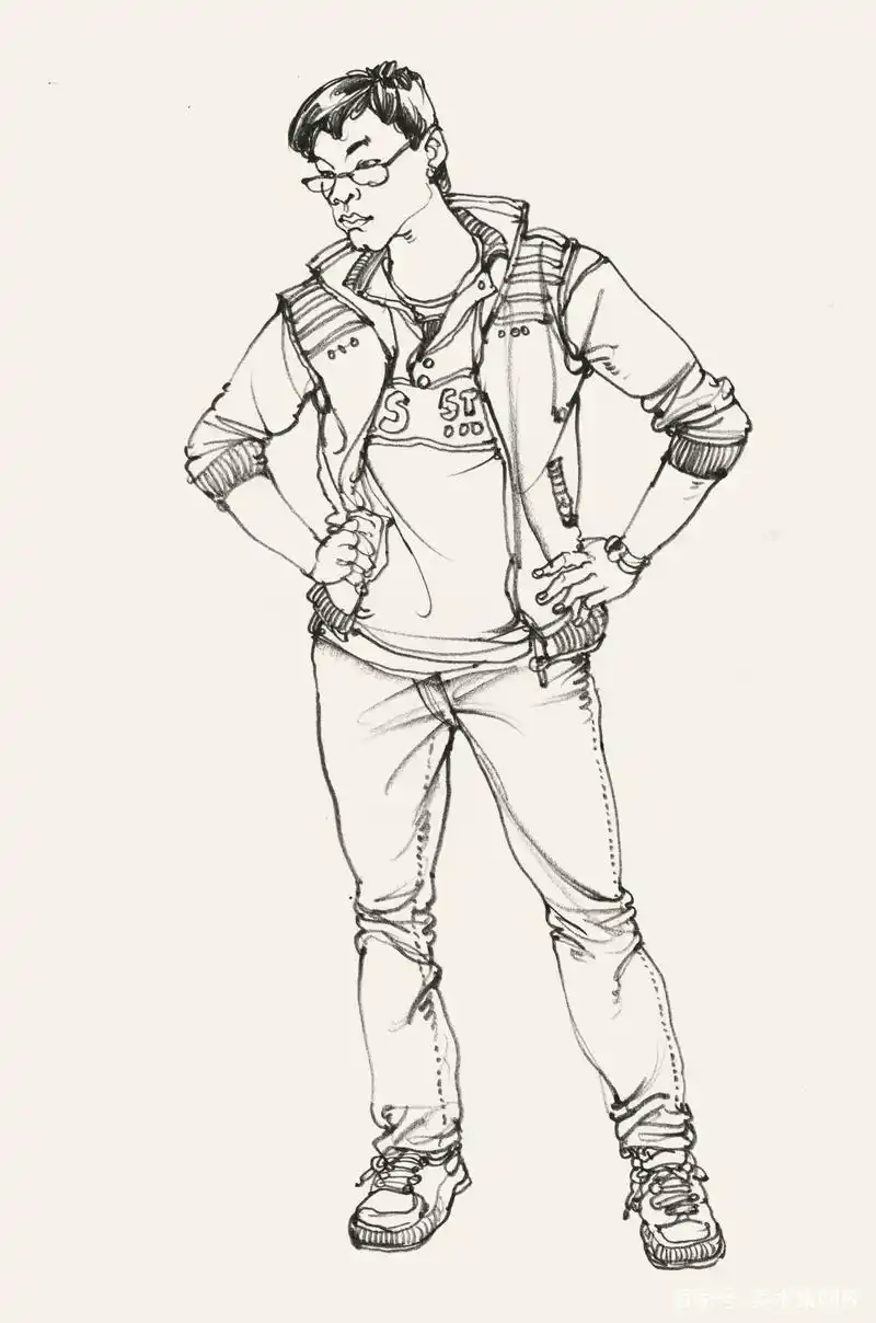 美术集人物速写教程,这些姿势你都能画出来吗?