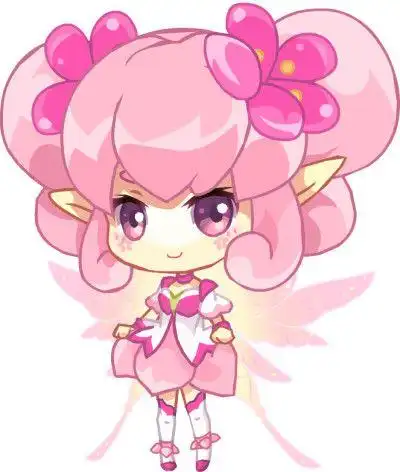 简笔画q版桃花精灵王红雨