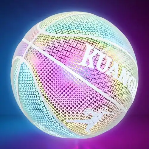 狂迷发光篮球荧光彩色耐磨防滑通用室内外酷炫7号篮球