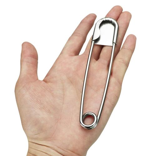 优质304不锈钢大别针 超大号简易安全扣针干洗店衣服固定针可水洗