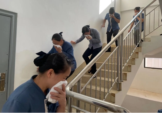 荟萃酒店开展消防逃生演练活动