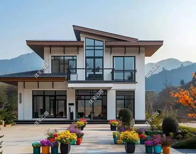 10款现代中式农村别墅现代融入中式才适合乡村