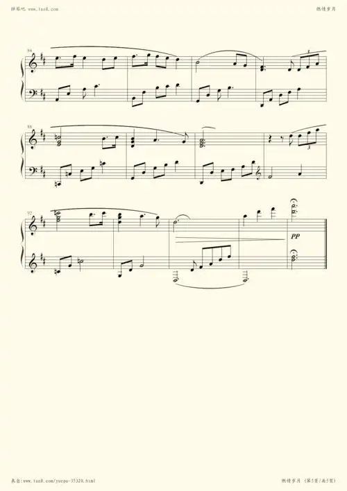 钢琴谱 - the ludlows(燃情岁月主题曲)