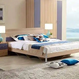 全友家私实木床双人床18米