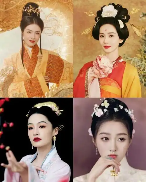 章若楠粉毛衣被抢空繁花组团来汉服四美刷屏春晚全明星穿搭来了