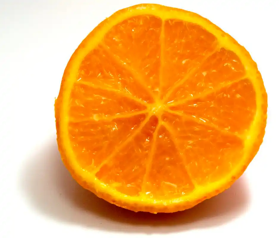橙子,橙色,切两半,汁