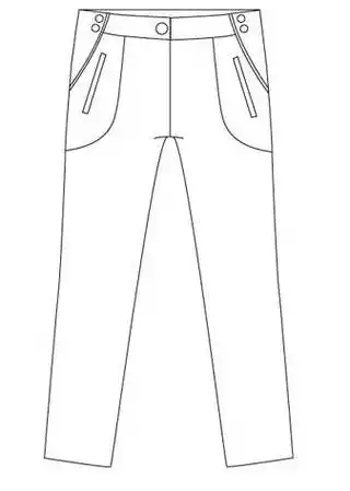 裤子简笔画图片大全 裤子简笔画图片大全彩色