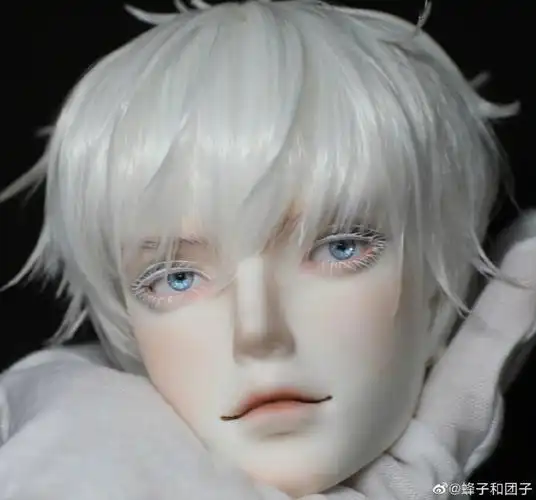 bjd五条悟cos仿妆假发展示