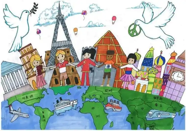 中国儿童中心对外交流中心推选优秀作品参加上海合作组织国家儿童网上