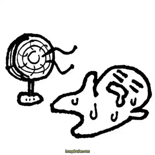 夏天热到吹电风扇要如何画?超简单小人简笔画大全