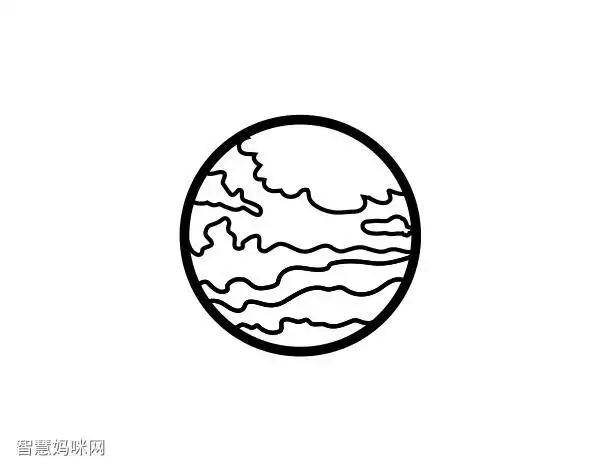 我在火星上儿童简笔画