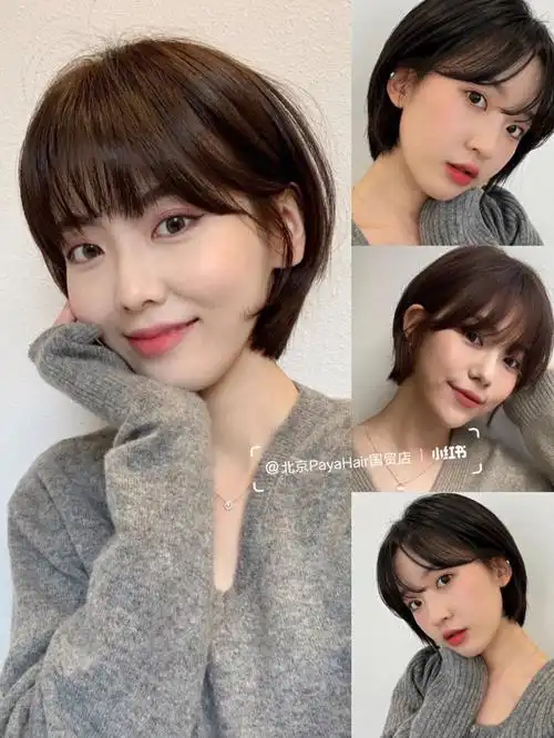 超a日系短发08可盐可甜圆脸女生也适合75