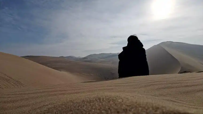 独自走在沙漠中更能感受到那首诗