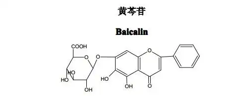 黄芩苷中药化学对照品分子结构图