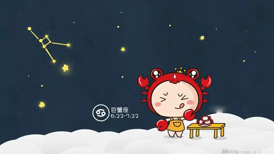 小淘小金十二星座桌面壁纸十二星座可爱卡通卡通人物卡通背景