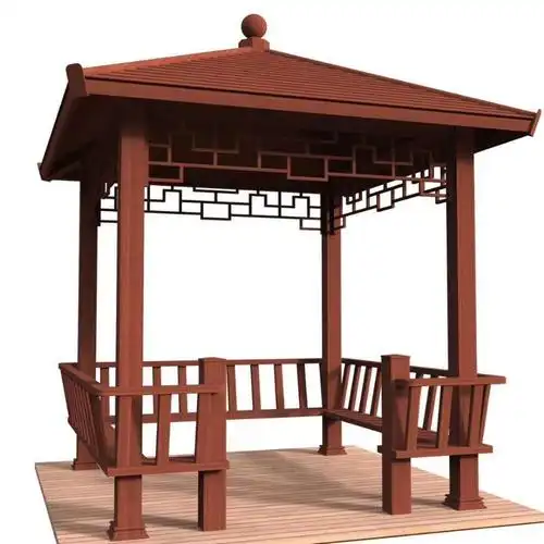 棚先生 户外四角凉亭 铝合金亭子定制 古建中式凉亭