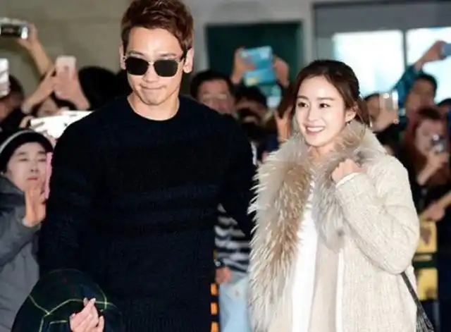 39岁女神金泰希华丽回归与老公rain婚后首度合体拍广告撒狗粮