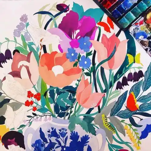 平涂法水彩画平涂法的画法