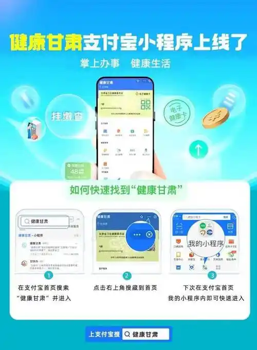 甘肃人健康甘肃支付宝小程序上线