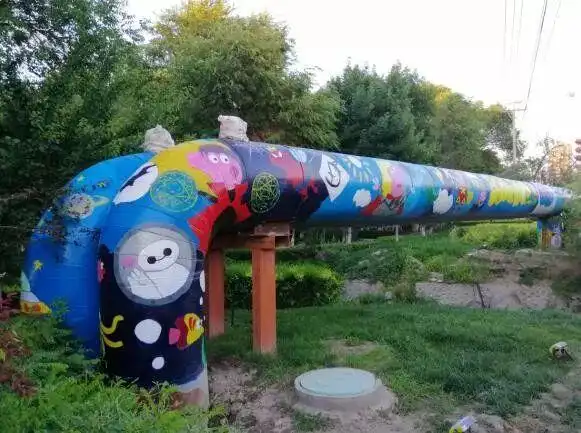 装修涂鸦亮化石河子的供热管网穿花衣助力创城看细节