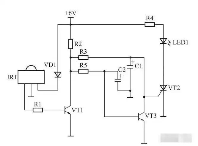 遥控开关灯电路