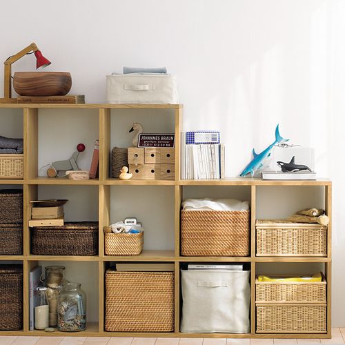 白橡简约日式自由组合落地无印风钢木收纳实木格子置物书架柜muji参数