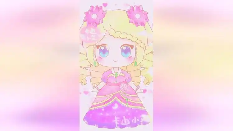 简笔画叶罗丽灵公主卡通画