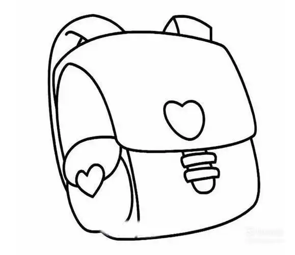 画一个简单的书包日常用品简笔画简笔画大全卡通书包素描简笔画简笔画