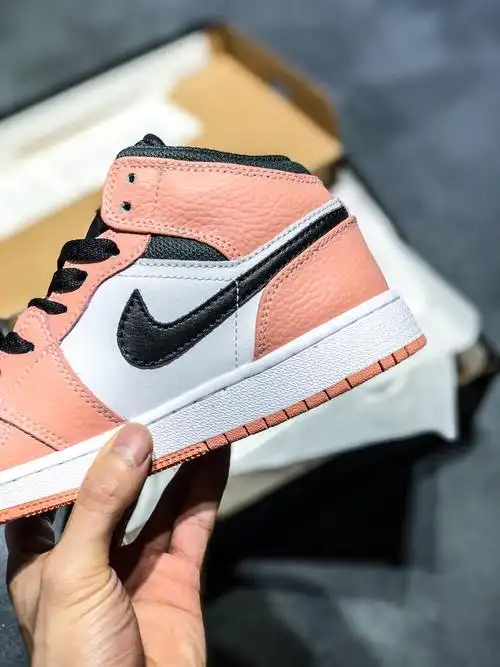 粉色石英airjordan1midpinkquartz中帮运动鞋