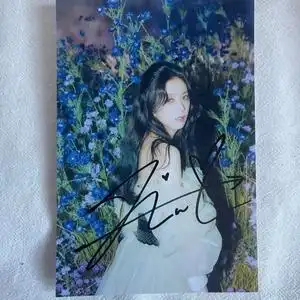 blackpink金智秀jisoo亲笔签名宣传照片