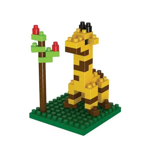 乐高动物女孩童男儿童系列拼图迷你拼装立体塑料积木