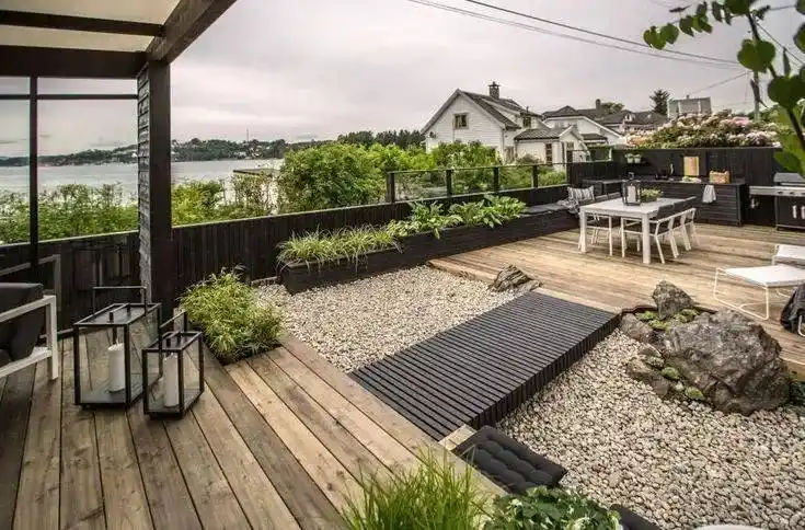 27个楼顶花园设计实景图案例-成都一方园林绿化公司