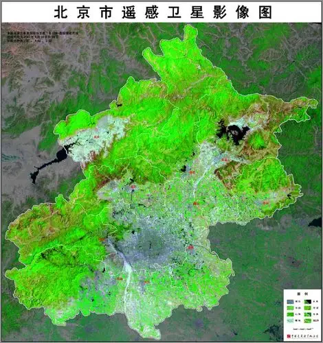 北京市卫星影象图