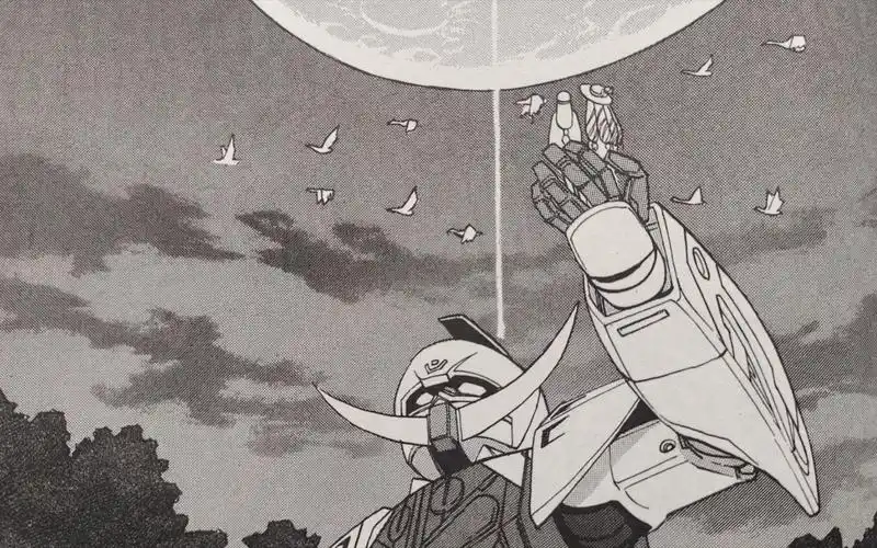 《倒a高达》黑白插画(系列插画第5期)