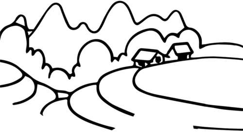 怎么画大自然风景