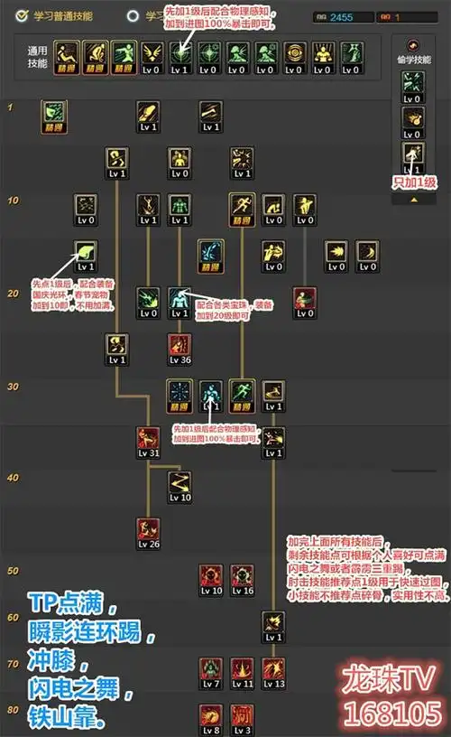 dnf武极版本通用加点教学