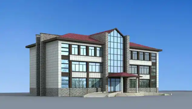 三层办公楼效果图图片