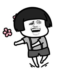 蘑菇头转圈圈表情包