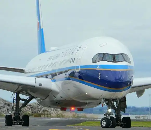 奥克兰机场:南航a350-900墨镜侠大头照