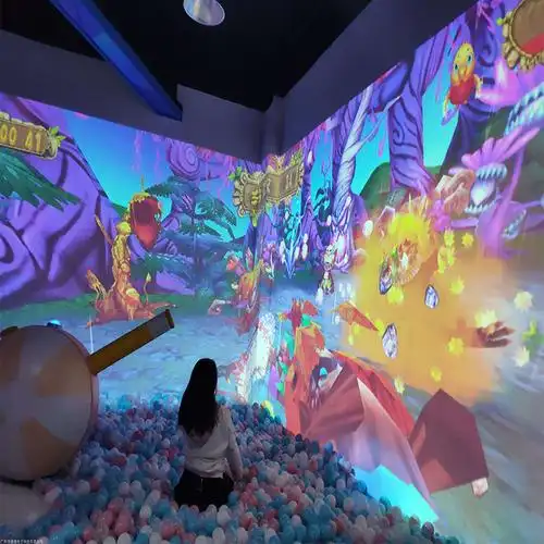 互动广场摆摊游戏机投影砸球儿童娱乐ar墙面游乐场设施