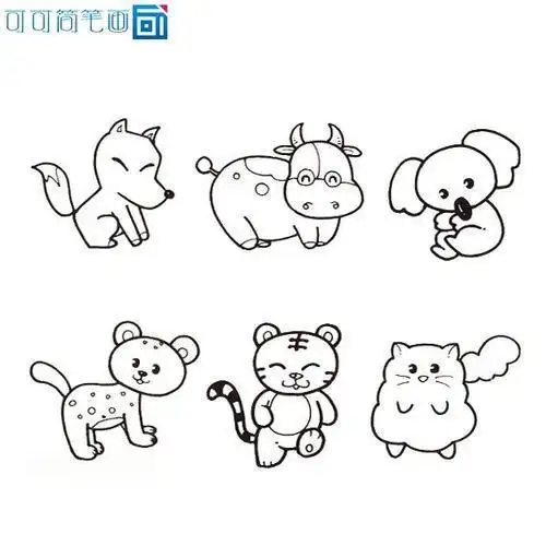 动物简笔画小动物动物简笔画小动物可爱
