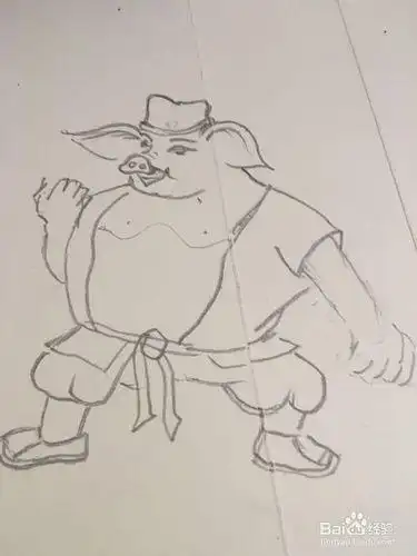 猪八戒怎么画不看简笔画