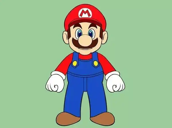 可爱的简笔画马里奥画法 超级玛丽怎么画?