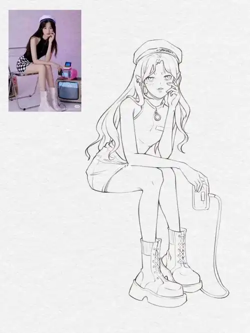 漫画人物速写练习09