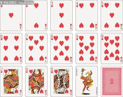 全套扑克牌矢量素材