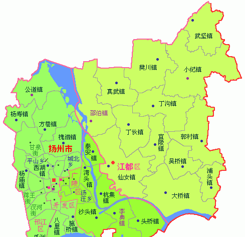 广陵指的是江苏省扬州市东部,广陵区西高东低,从西向东呈扇形逐渐倾斜