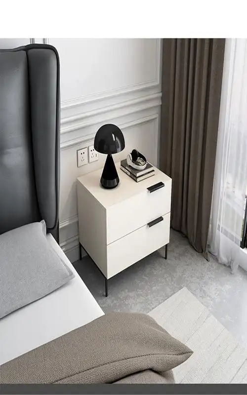 极简床头柜北欧现代简约储物柜轻奢卧室收纳床边桌小柜